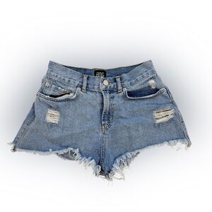 BDG Blue Distressed Jean Shorts